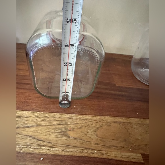 Hermetic Glass Canister Jar 1.5L England 9”Hx 4"x4" Ravenhead Kilner Hasp &Bail - Picture 4 of 6